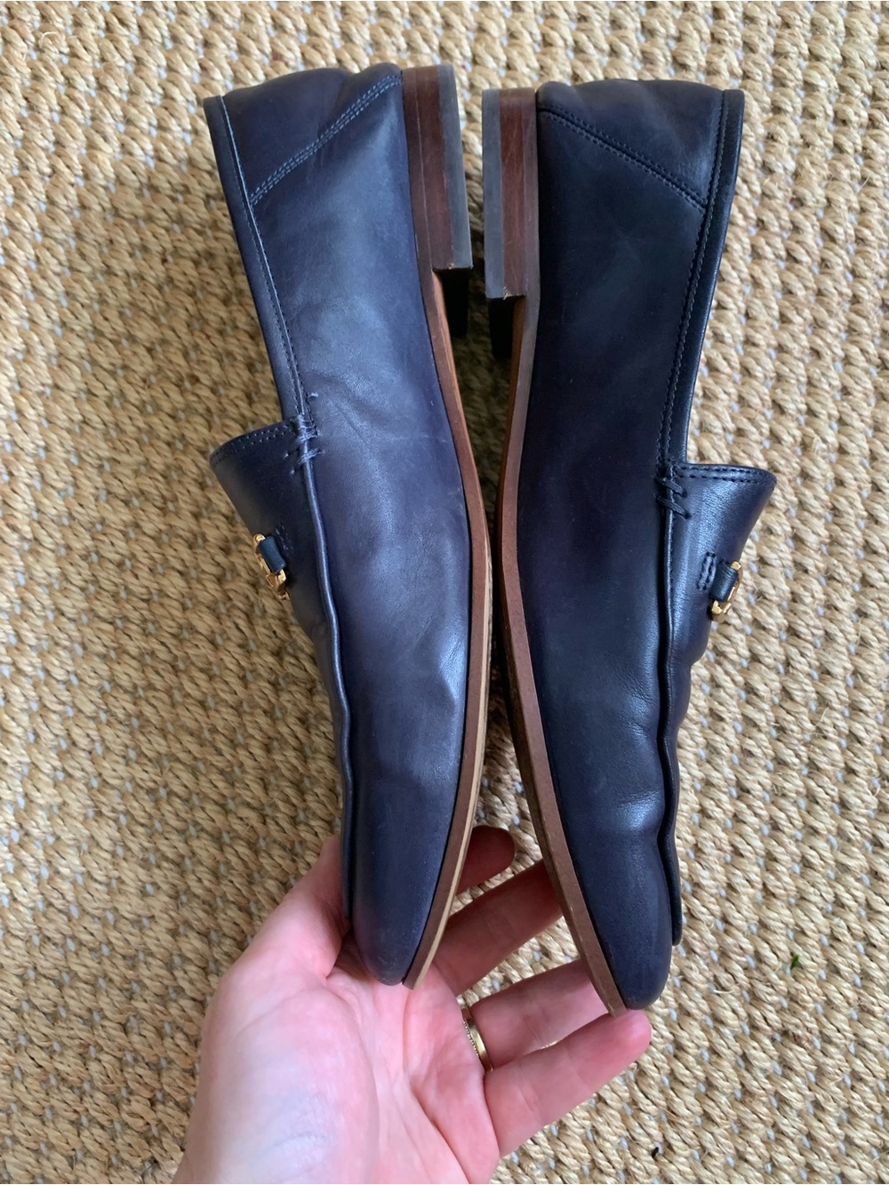 Sam Edelman Navy Leather Bit Loafers size 10 - Picture 4 of 7